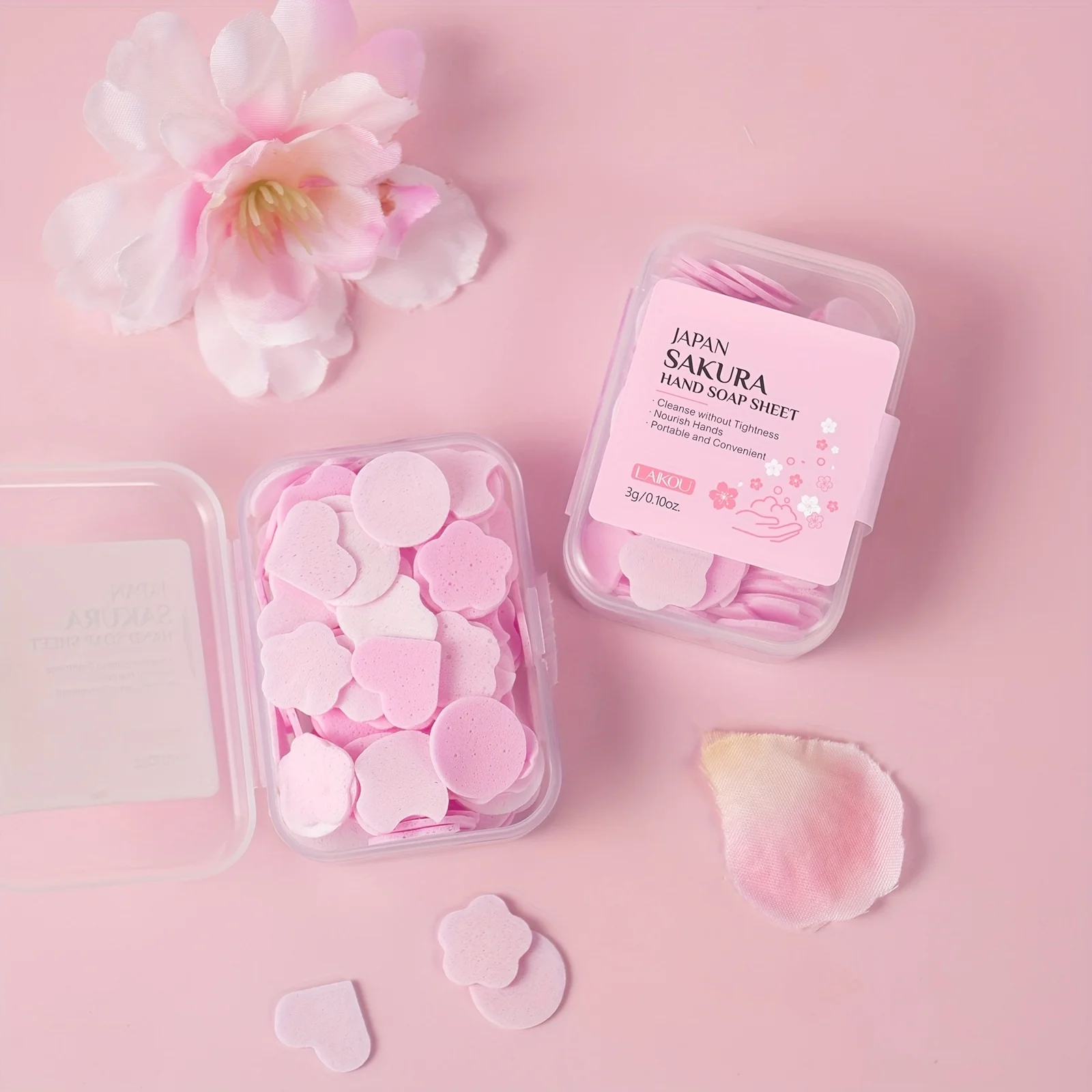 Flower Shaped Soap Sheets, 100 Pcs Per Box, Biodegradable Paper Material, Easy to Lather & Rinse, Gift for Women & Girls
Flower Shaped Soap Sheets, 100 Pcs Per Box, Biodegradable Paper Material, Easy to Lather & Rinse, Gift for Women & Girls