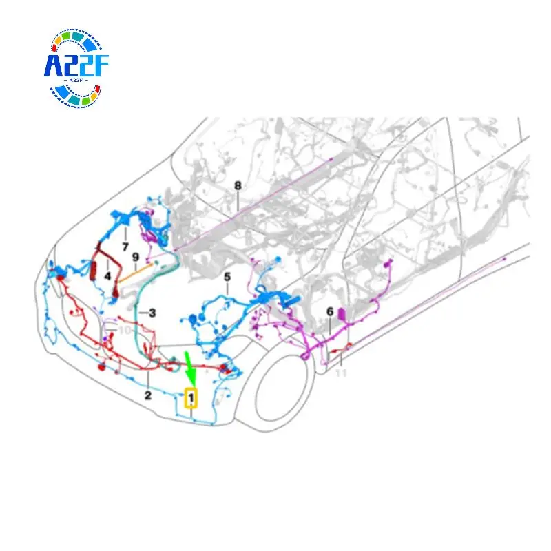 A22F-Car Front Bumper Harness Wire Set 61128712283 25DX 30DX 40IX 45EX Radar PDC Parking Aid Wiring Plastic For BMW X5 G05 2018-
A22F-Car Front Bumper Harness Wire Set 61128712283 25DX 30DX 40IX 45EX Radar PDC Parking Aid Wiring Plastic For BMW X5 G05 2018-