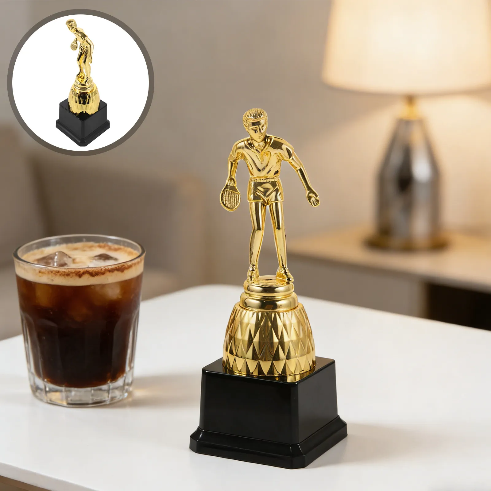 Golden Plastic Trophy Award for Table Tennis Tournament Ping Pong Winner Cup Championship Trophy Sports Competition Prize
Golden Plastic Trophy Award for Table Tennis Tournament Ping Pong Winner Cup Championship Trophy Sports Competition Prize