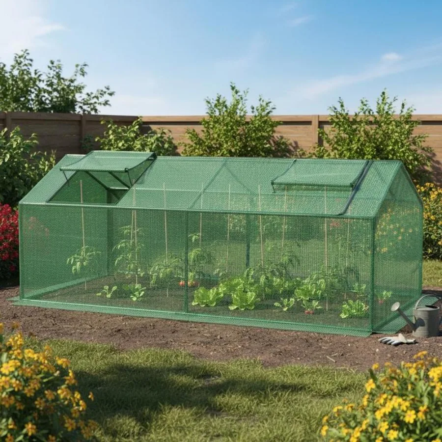 Foil Greenhouse with Window Greenhouse Tomato House Early Season Planting 180 X 90 X 70 cm Green
Foil Greenhouse with Window Greenhouse Tomato House Early Season Planting 180 X 90 X 70 cm Green