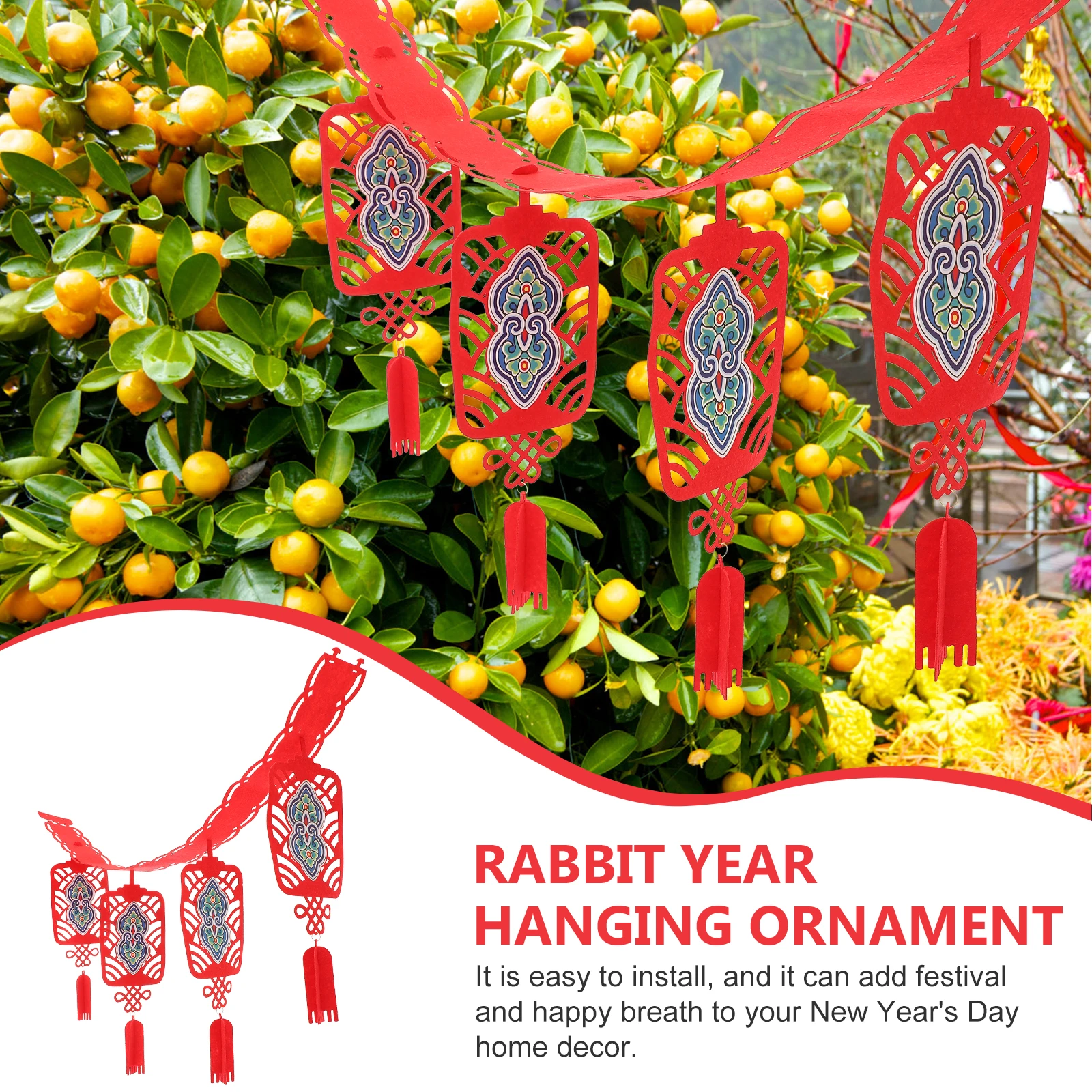 1pcs Spring Festival Hanging Decoration Felt Banner Chinese New Year Supplies Red Color Design Home Chinese Banner Garland Decor
1pcs Spring Festival Hanging Decoration Felt Banner Chinese New Year Supplies Red Color Design Home Chinese Banner Garland Decor