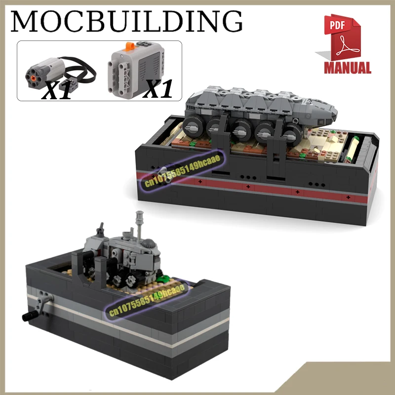 Motorized Tank Scene Diorama Model Technology Vehicle Military MOC Building Blocks Space Creative Construction Toys
Motorized Tank Scene Diorama Model Technology Vehicle Military MOC Building Blocks Space Creative Construction Toys