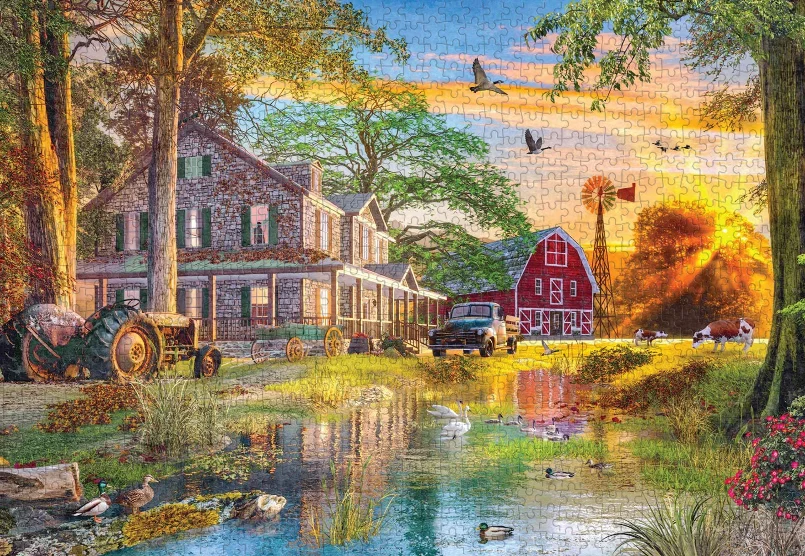 Farm scenery The wooden puzzle 1000 pieces ersion jigsaw puzzle white card adult children's educational toys
Farm scenery The wooden puzzle 1000 pieces ersion jigsaw puzzle white card adult children's educational toys
