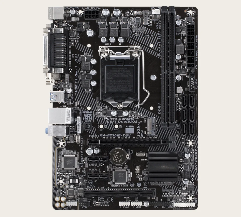For Gigabyte GA-B250M D3V Desktop Motherboard B250M D3V LGA 1151 DDR4 Mainboard 100% Tested OK Fully Work
For Gigabyte GA-B250M D3V Desktop Motherboard B250M D3V LGA 1151 DDR4 Mainboard 100% Tested OK Fully Work
