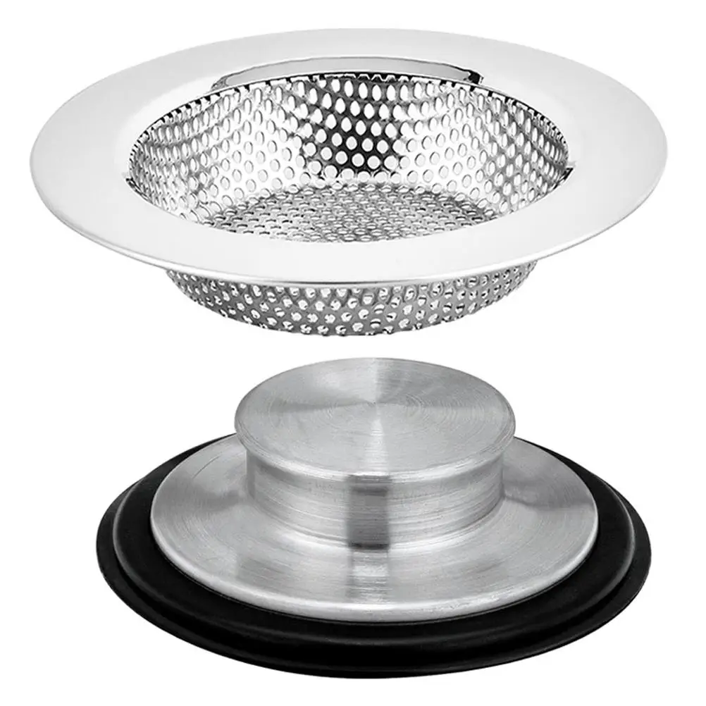1 set Sink Drain Stopper Filter Set Kitchen Stainless Steel Anti Hair Food Strainer Bathroom Shower Floor Drain
1 set Sink Drain Stopper Filter Set Kitchen Stainless Steel Anti Hair Food Strainer Bathroom Shower Floor Drain