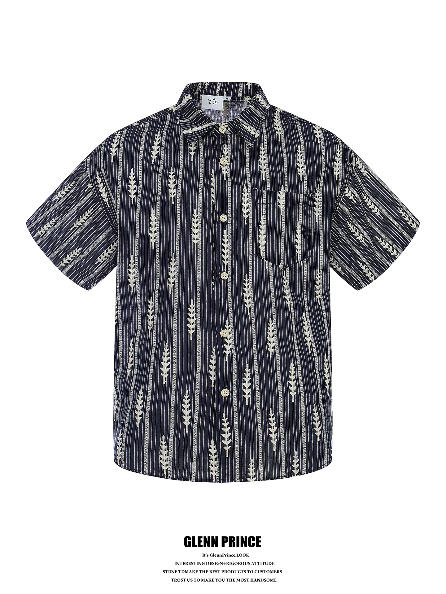 GPstudio Men's Short Sleeve Shirt Embroidered Stripe Wheat Spike Retro Japanese Style Summer High Fashion Brand Floral Shirt
GPstudio Men's Short Sleeve Shirt Embroidered Stripe Wheat Spike Retro Japanese Style Summer High Fashion Brand Floral Shirt