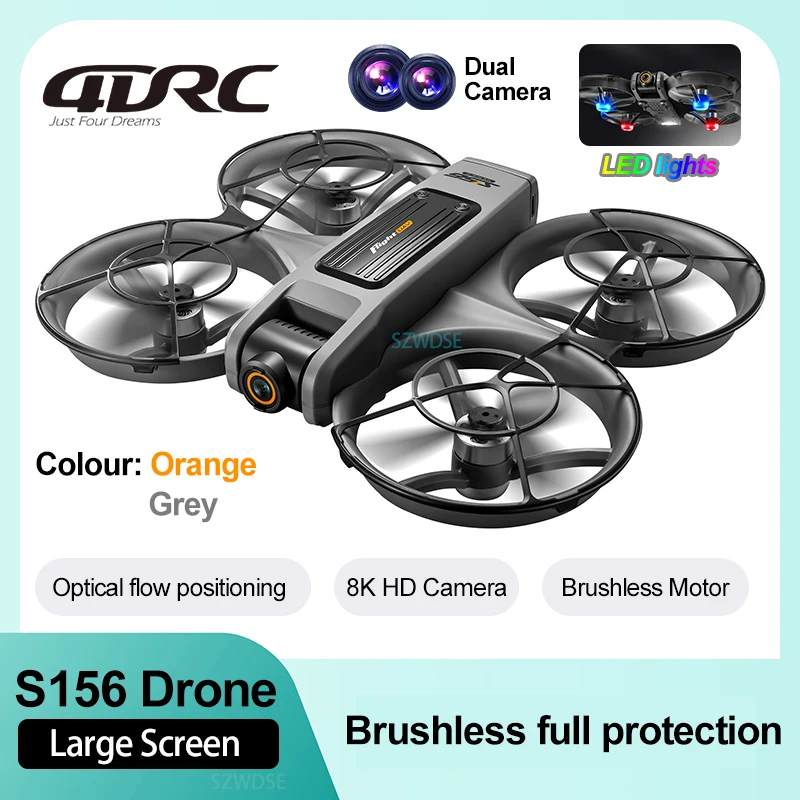 New S156 Quadcopter Aircraft Drone 8K Professional Camera Drone 5G WIFI FPV 4.5 Inch Large Screen Remote Control RC Dron VS V66
New S156 Quadcopter Aircraft Drone 8K Professional Camera Drone 5G WIFI FPV 4.5 Inch Large Screen Remote Control RC Dron VS V66