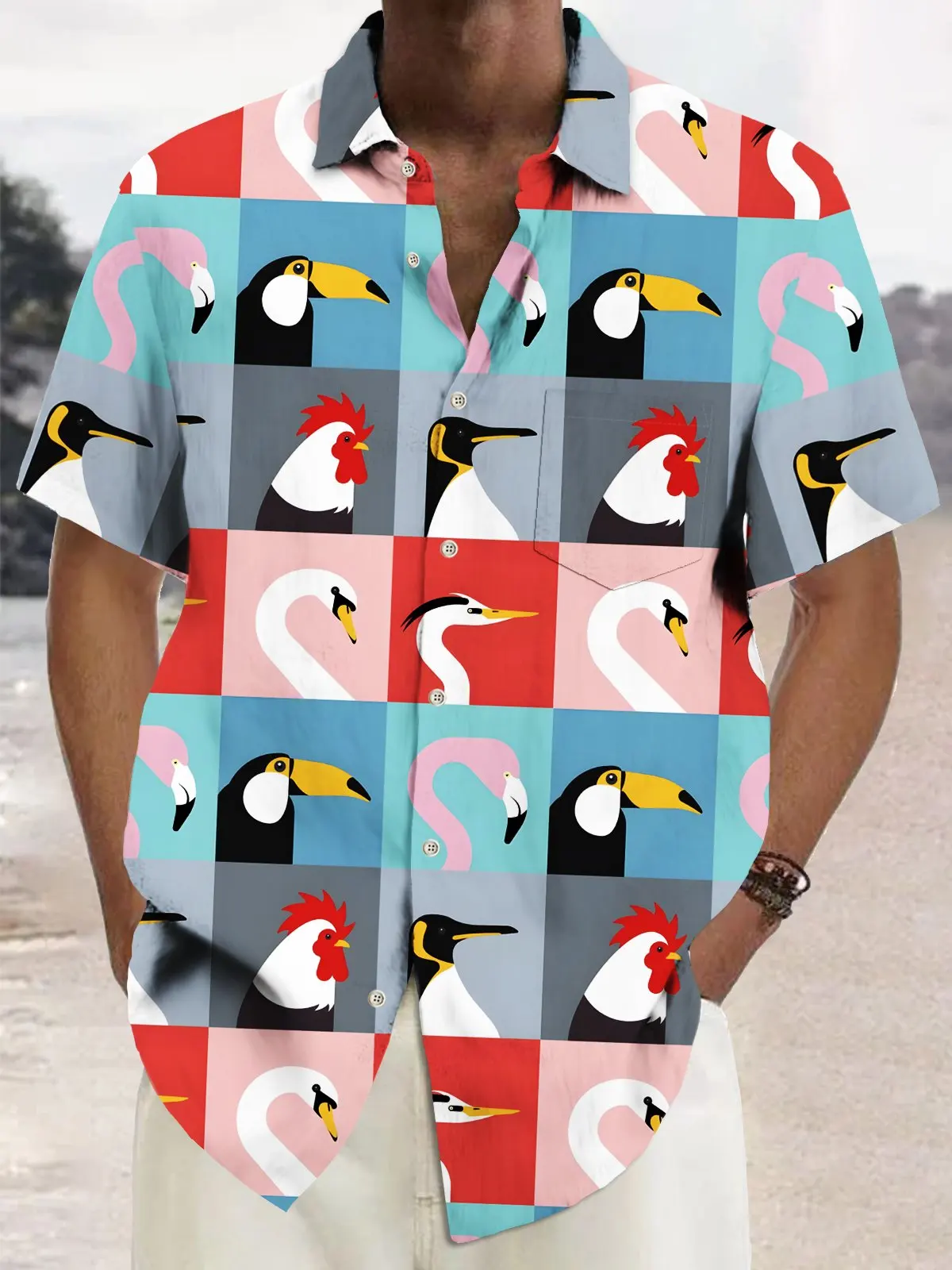 Hawaiian shirts with 3D print for men, street clothes with short sleeve flap, fashion button, Hawaiian style, summer
Hawaiian shirts with 3D print for men, street clothes with short sleeve flap, fashion button, Hawaiian style, summer