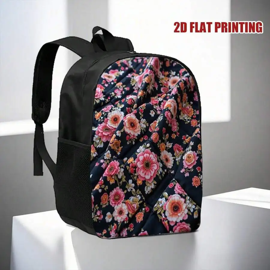 Floral Print 2D Flat Backpack Lightweight Polyester For Daily Commute Travel
Floral Print 2D Flat Backpack Lightweight Polyester For Daily Commute Travel