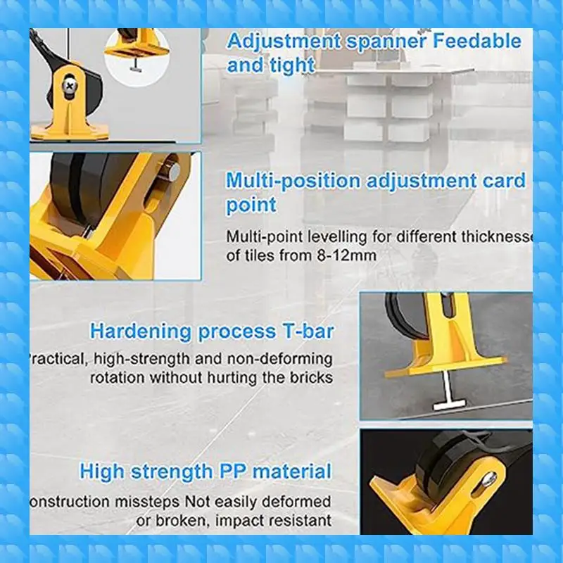 ETRT 150 PCS Tile Tools For Leveling Installation, Reusable Tile Leveling System, Floor Leveling Tools, Tile Leveling Clips
ETRT 150 PCS Tile Tools For Leveling Installation, Reusable Tile Leveling System, Floor Leveling Tools, Tile Leveling Clips