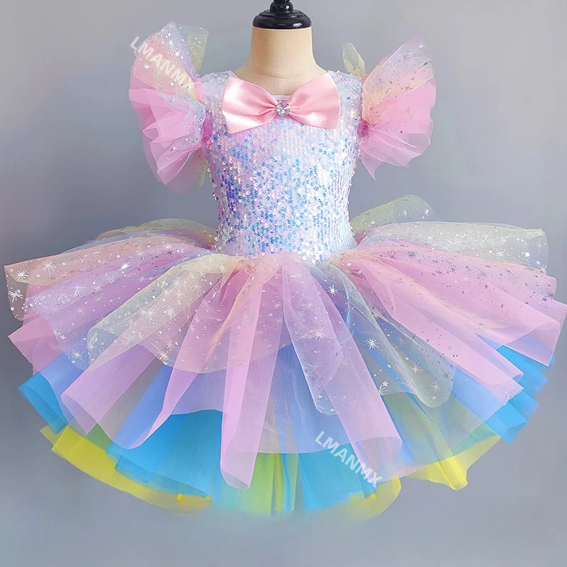Ballet skirt, girls' rainbow gauze skirt, children's fluffy skirt, performance costume, children's dance costume
Ballet skirt, girls' rainbow gauze skirt, children's fluffy skirt, performance costume, children's dance costume