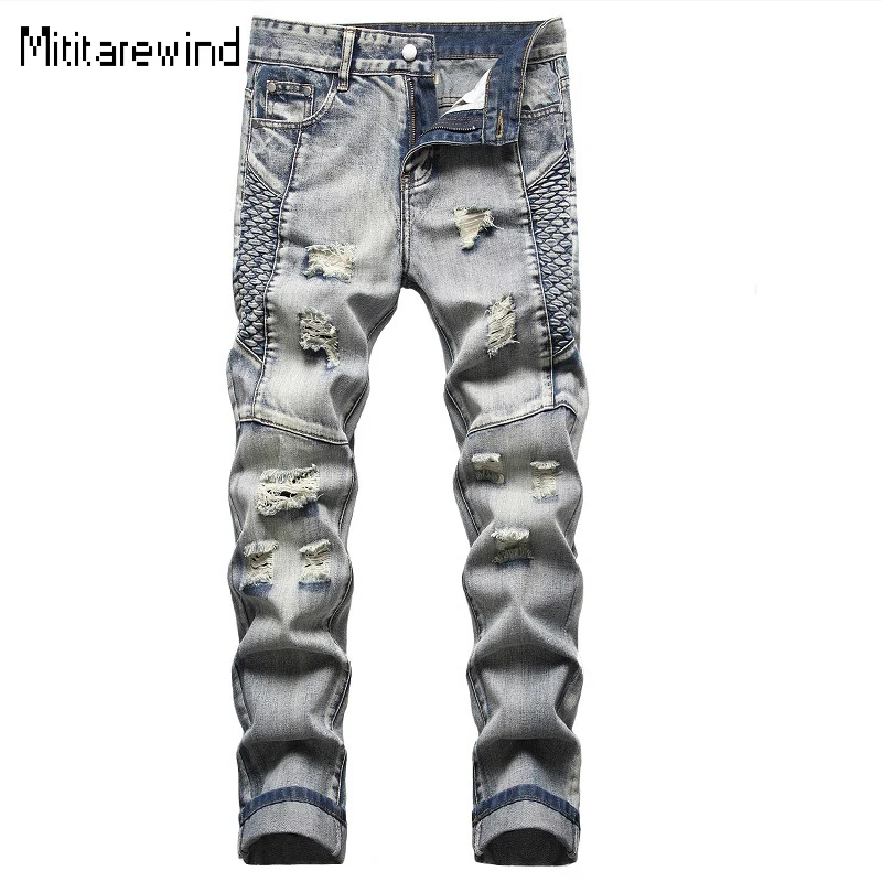 American Vintage Men Jeans Four Seasons High Street Casual Ripped Jeans Embroidery Design Jeans Youth Streetwear Chic Pants Men
American Vintage Men Jeans Four Seasons High Street Casual Ripped Jeans Embroidery Design Jeans Youth Streetwear Chic Pants Men