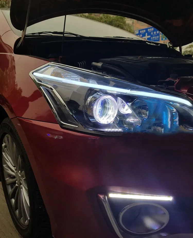 Car Led HID Headlight Daytime Running DRL Angel eyes Head lamp Low High Beam Turn signal for Suzuki alivio
Car Led HID Headlight Daytime Running DRL Angel eyes Head lamp Low High Beam Turn signal for Suzuki alivio