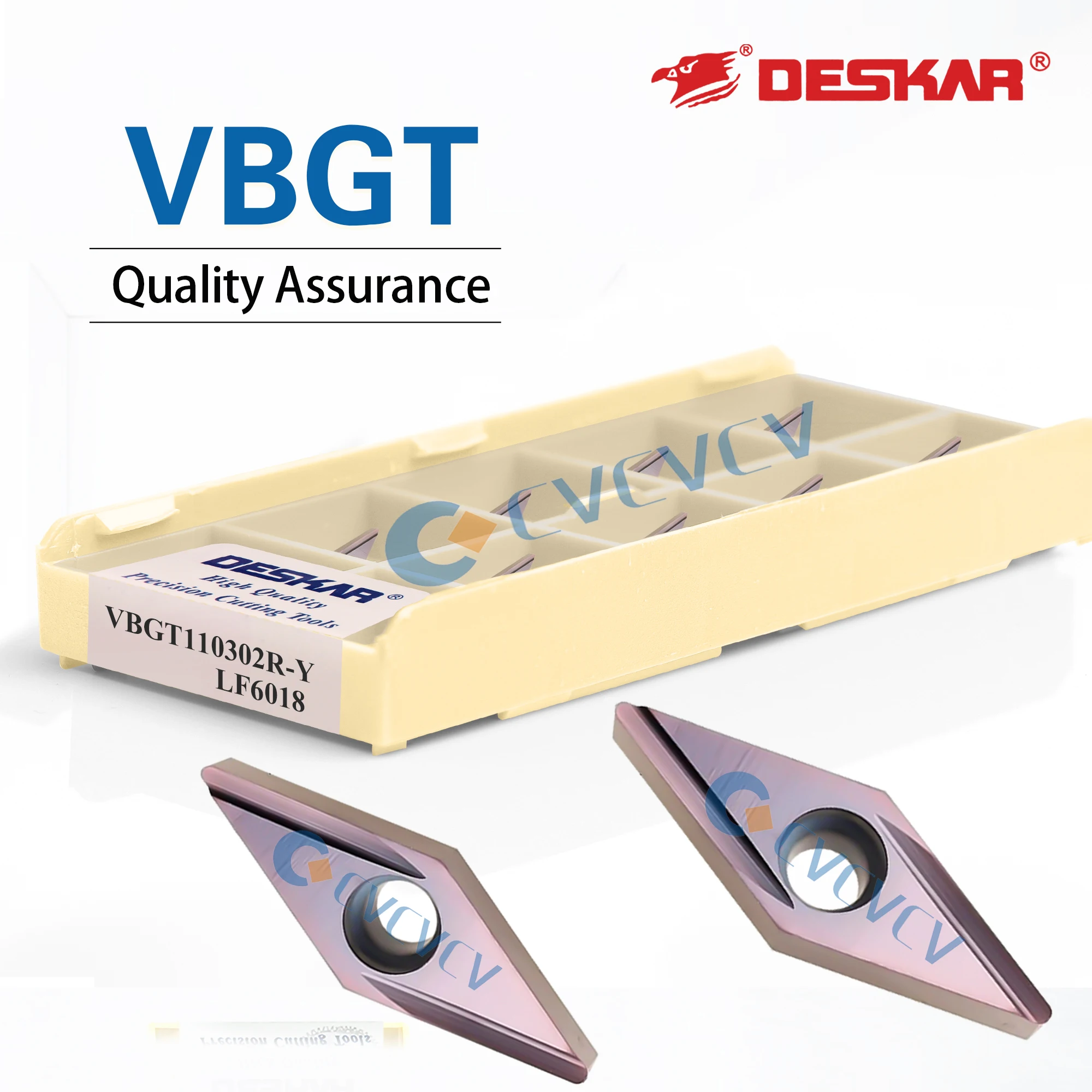 VBGT110302R-Y VBGT110302L- Y VBGT110304R-Y VBGT110304L-Y LF6018 DESKAR 100% Original Rhombus Groove Precision Machining Inserts
VBGT110302R-Y VBGT110302L- Y VBGT110304R-Y VBGT110304L-Y LF6018 DESKAR 100% Original Rhombus Groove Precision Machining Inserts