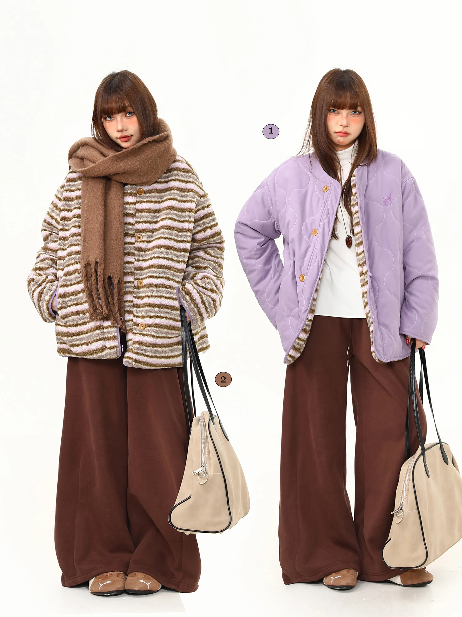 Женская двусторонняя пальто-куртка Wild AZI из пушистого хлопка свободного кроя для уличного стиля, теплая, для зимних прогулок...
Женская двусторонняя пальто-куртка Wild AZI из пушистого хлопка свободного кроя для уличного стиля, теплая, для зимних прогулок...