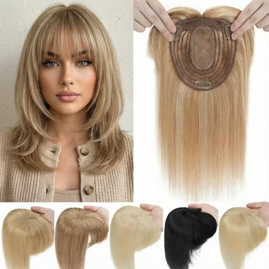 Wholesale Machine Made 100% Human Hair Topper Clip-in Women Wig Hairpiece For Volume Colors 1B/2/4 Fast Delivery Ready
Wholesale Machine Made 100% Human Hair Topper Clip-in Women Wig Hairpiece For Volume Colors 1B/2/4 Fast Delivery Ready