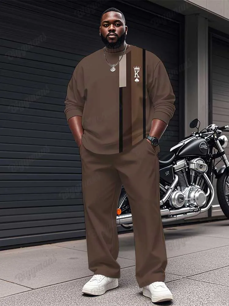 Biggmans Brown Striped Top And Pants Outfits Men Casual Street Wear Long Pants Suit 2025 Male Trousers Two Piece Set 7XL 8XL 9XL
Biggmans Brown Striped Top And Pants Outfits Men Casual Street Wear Long Pants Suit 2025 Male Trousers Two Piece Set 7XL 8XL 9XL