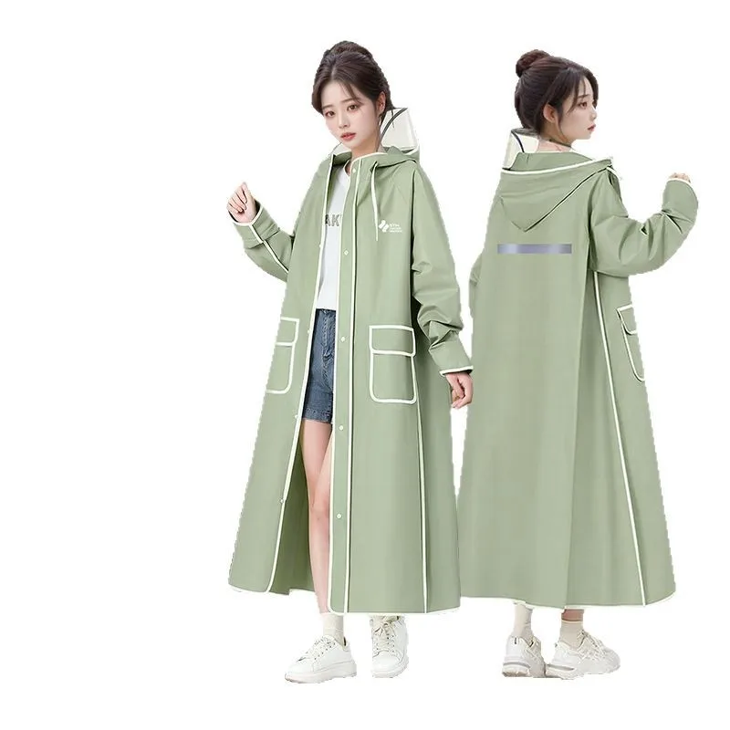 Long raincoat full body rainstorm proof electric bicycle single female male fashion student battery bike adult poncho
Long raincoat full body rainstorm proof electric bicycle single female male fashion student battery bike adult poncho