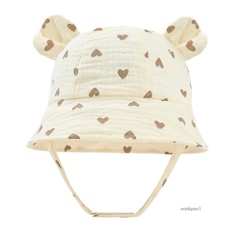 Muslin Baby Bucket Hats for Girls Boys Spring Fall Newborn Hat Cute Print Panama Fisherman Cap Outdoor Infant Caps 3-12 Months
Muslin Baby Bucket Hats for Girls Boys Spring Fall Newborn Hat Cute Print Panama Fisherman Cap Outdoor Infant Caps 3-12 Months