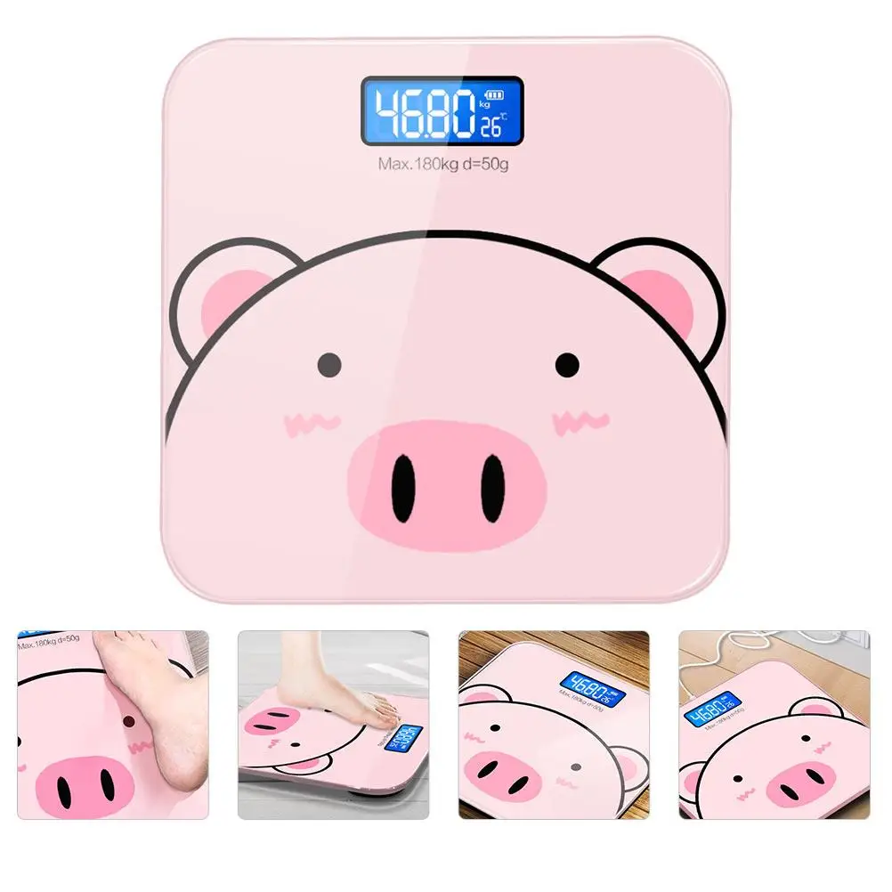 Digital Electronic Body Weight Scale Pink Cartoon Baby Rechargeable Durable Tempered Glass Weighing Machine Precision Scales
Digital Electronic Body Weight Scale Pink Cartoon Baby Rechargeable Durable Tempered Glass Weighing Machine Precision Scales