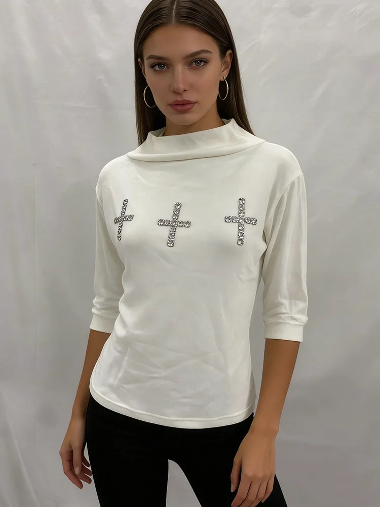 2026 Women's Fashion Trend Instagram New Street Harajuku Hot Diamond High Elastic Round Neck Hooded T-shirt Y2k Clothing
2026 Women's Fashion Trend Instagram New Street Harajuku Hot Diamond High Elastic Round Neck Hooded T-shirt Y2k Clothing