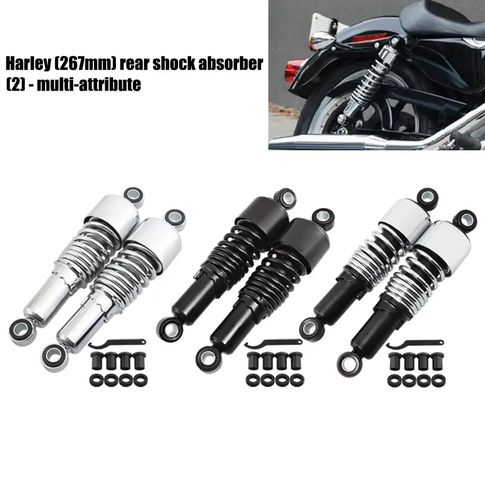 Мотоциклетные 1 пара задних амортизаторов 267 мм, подвесные амортизаторы, пружина для Harley Touring Electra Glide Road King Sportster 883
Мотоциклетные 1 пара задних амортизаторов 267 мм, подвесные амортизаторы, пружина для Harley Touring Electra Glide Road King Sportster 883