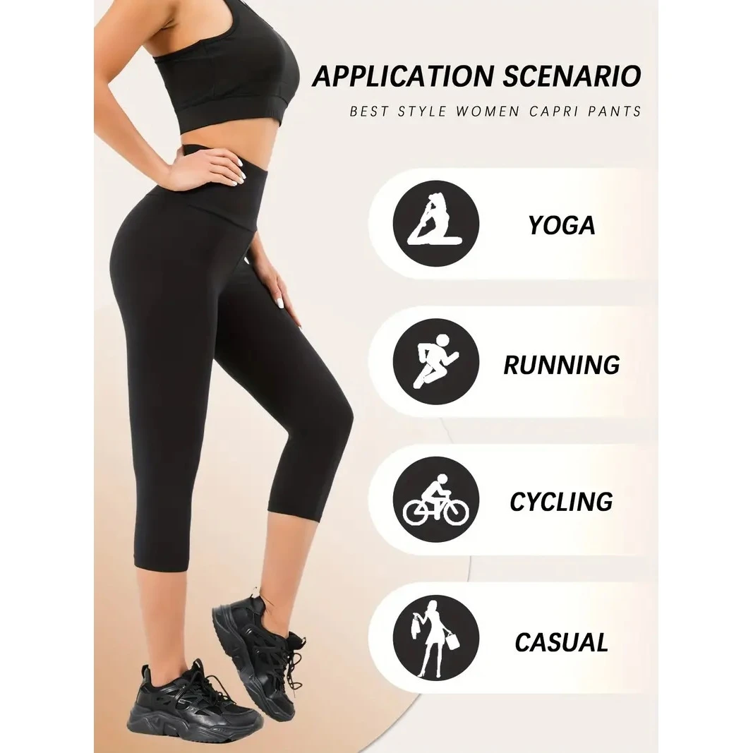 Брюки для фитнеса с высокой талией, женские спортивные капри для йоги на семь футов, подтягивающие ягодицы, утягивающие капри, повседневные брюки
Брюки для фитнеса с высокой талией, женские спортивные капри для йоги на семь футов, подтягивающие ягодицы, утягивающие капри, повседневные брюки