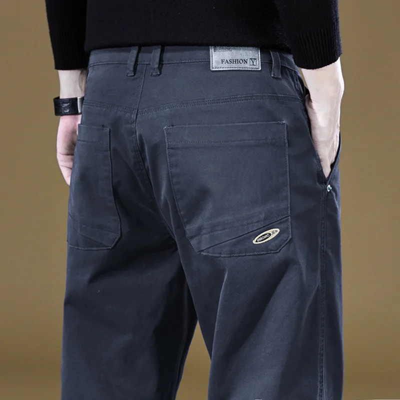 Luxury Brand Clothing Men's Work Cargo Pants Cotton Solid Color Wear Korean Jogger Khaki Grey Casual Trousers Male Size 29-36
Luxury Brand Clothing Men's Work Cargo Pants Cotton Solid Color Wear Korean Jogger Khaki Grey Casual Trousers Male Size 29-36