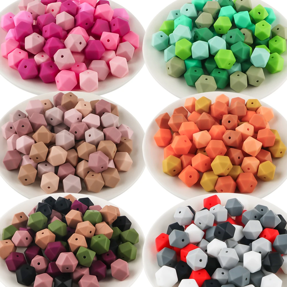 Sunrony 20pcs New Color 14mm Hexagon Silicone Beads For DIY Jewelry Making Bracelet Keychain Accessories Etc Handmade products
Sunrony 20pcs New Color 14mm Hexagon Silicone Beads For DIY Jewelry Making Bracelet Keychain Accessories Etc Handmade products