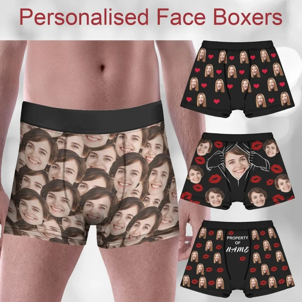 Custom Face Boxers for Husband,Personalized Face Underwear,Custom Boxer Briefs with Picture,Funny Photo Underwear for Men
Custom Face Boxers for Husband,Personalized Face Underwear,Custom Boxer Briefs with Picture,Funny Photo Underwear for Men
