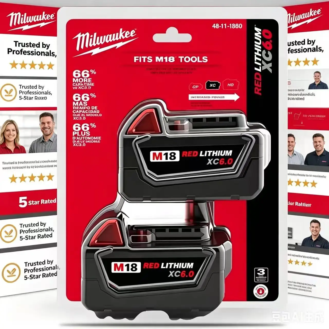 Milwaukee M18 18V 8.0Ah High Output Lithium Battery Replacement For Model 48-11-1828 For Saw Grinder M18 Power Tools
Milwaukee M18 18V 8.0Ah High Output Lithium Battery Replacement For Model 48-11-1828 For Saw Grinder M18 Power Tools