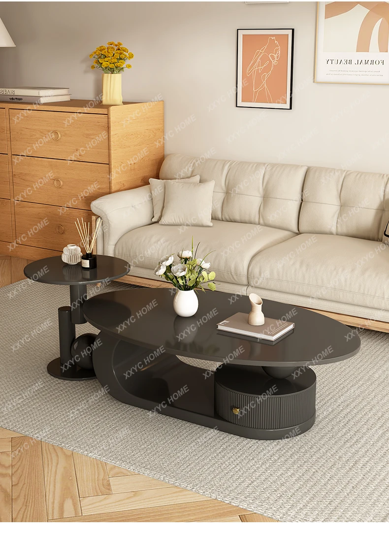 V New Black Rock Slab Coffee Table Modern Simple Small Apartment Creative Living Room Household Round
V New Black Rock Slab Coffee Table Modern Simple Small Apartment Creative Living Room Household Round