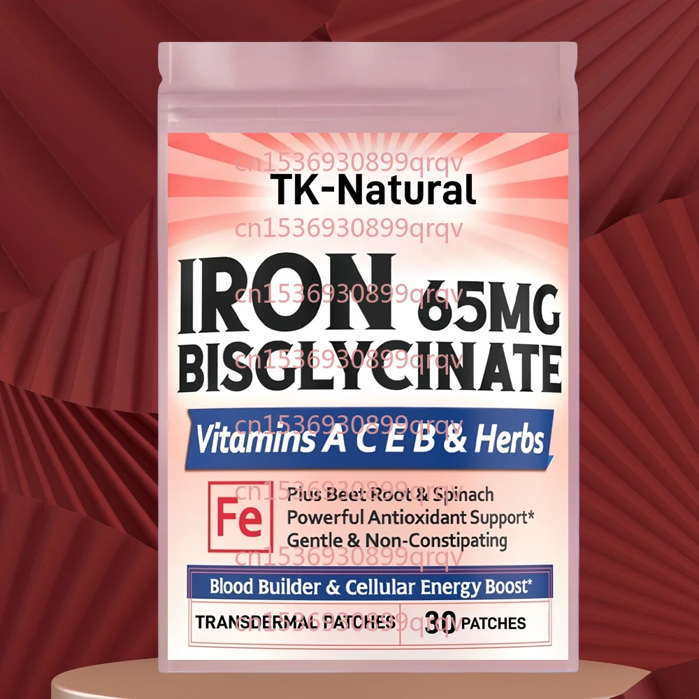 30 Patches Iron Bisglycinate Transdermal Patches for for Women and Men With Folate for Energy Production & Blood Health
30 Patches Iron Bisglycinate Transdermal Patches for for Women and Men With Folate for Energy Production & Blood Health