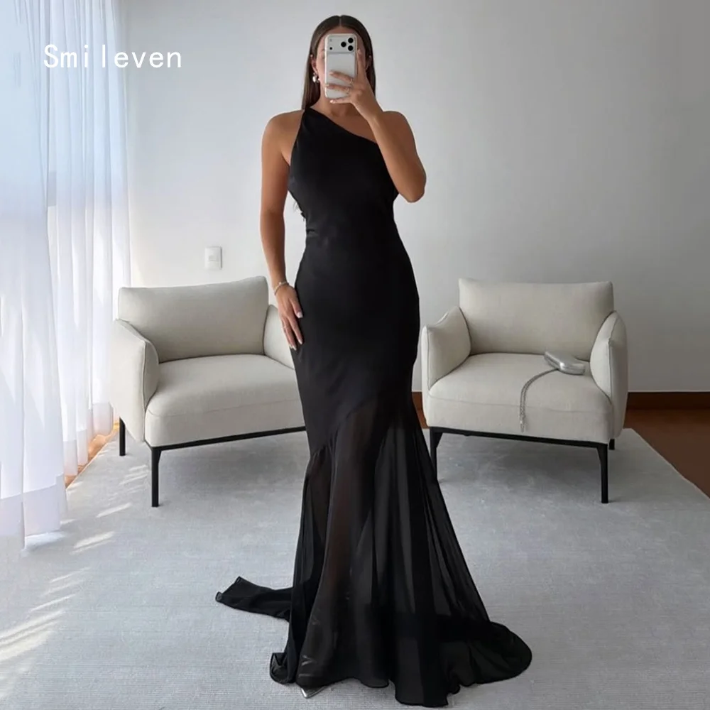 Smileven Luxury Simple Mermaid Evening Dress One Shoulder Backless Elegant Formal Prom Black Dresses Party Gowns Customized 2026
Smileven Luxury Simple Mermaid Evening Dress One Shoulder Backless Elegant Formal Prom Black Dresses Party Gowns Customized 2026
