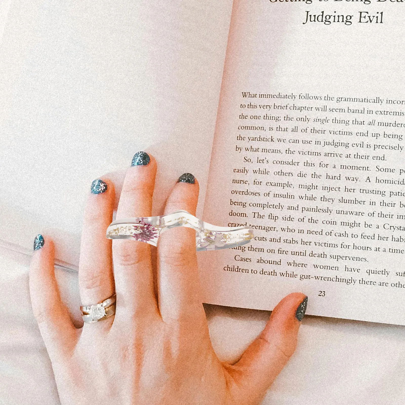 Charming Flower Bookmarks Ideal Gift Book Lovers Practical Design Secure Finger Hold Reading Experience Enhancer
Charming Flower Bookmarks Ideal Gift Book Lovers Practical Design Secure Finger Hold Reading Experience Enhancer