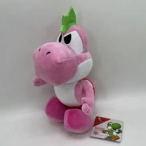 super mario bros pink yoshi plush