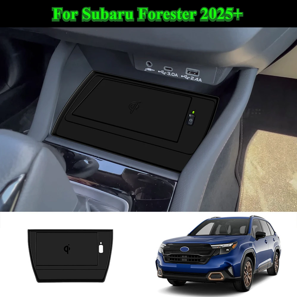 For Subaru Forester 2025+ Car Wireless Charging Silicone Pad Black Non-slip Silicone Pad Wireless Phone Charge Mat Accessories
For Subaru Forester 2025+ Car Wireless Charging Silicone Pad Black Non-slip Silicone Pad Wireless Phone Charge Mat Accessories