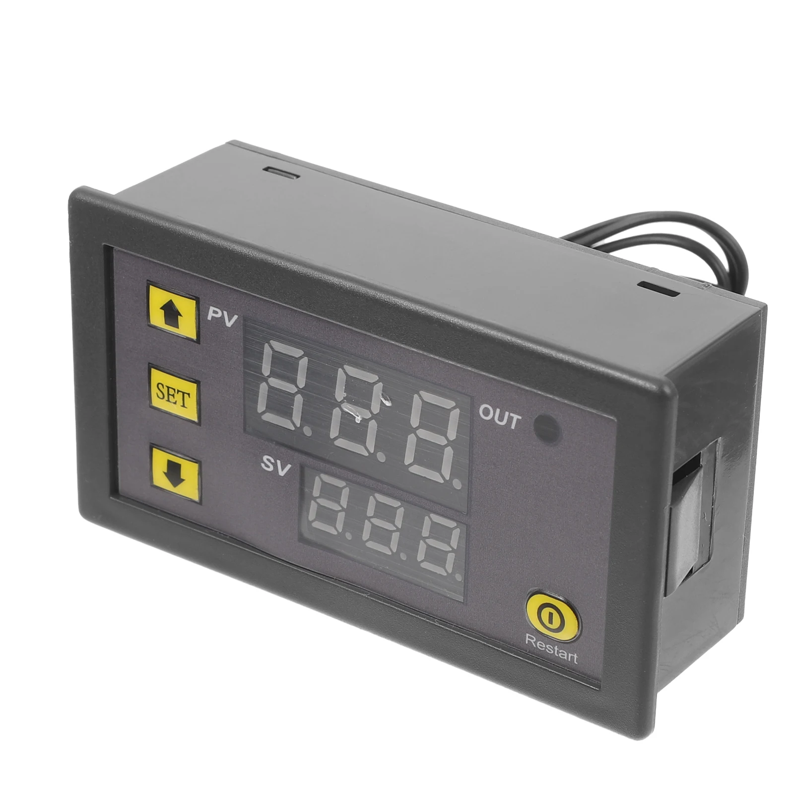 12V Digital Temperature Controller High Precision Digital Display Temperature Controller for Home Office Store (Black)
12V Digital Temperature Controller High Precision Digital Display Temperature Controller for Home Office Store (Black)