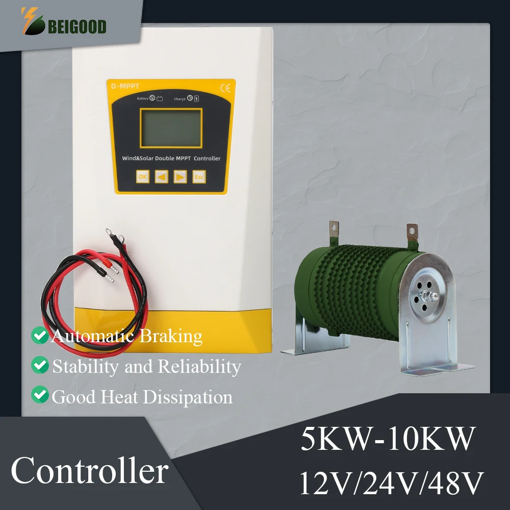 MPPT Charge Controller 5000w Solar & Wind Hybrid System 12v 24v 48v Auto Home Appliance Regulator For Home Use Wind Turbine
MPPT Charge Controller 5000w Solar & Wind Hybrid System 12v 24v 48v Auto Home Appliance Regulator For Home Use Wind Turbine