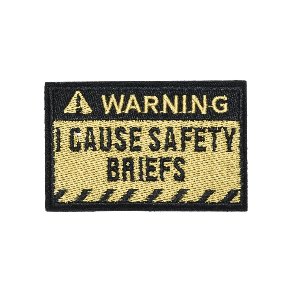 SAFETY BRIEFS WARNING Meme Quote Fun Tactical Velcros Patch Military Badge Hook Loop Fastener for Backpack DIY Jeans Cap
SAFETY BRIEFS WARNING Meme Quote Fun Tactical Velcros Patch Military Badge Hook Loop Fastener for Backpack DIY Jeans Cap