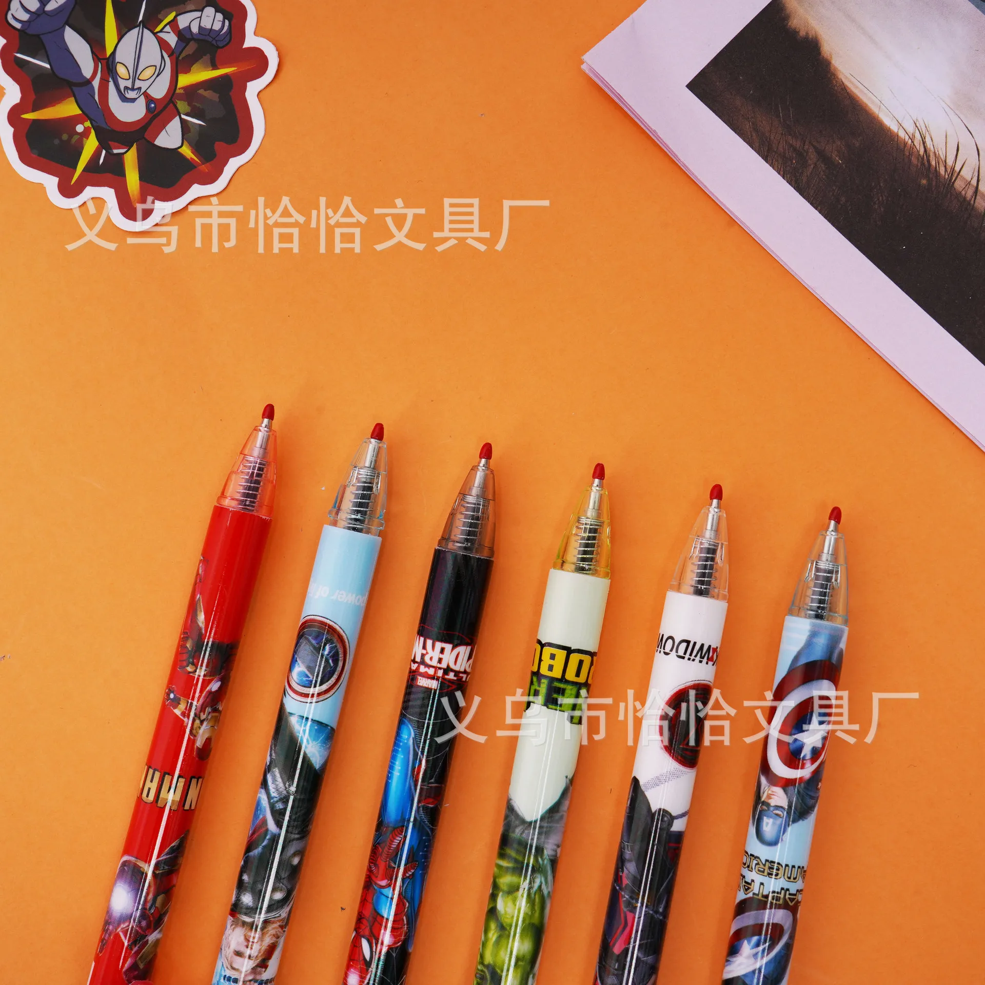 6/48pcs Anime Spider-Man Press Gel Pen Avengers Cute Acrylic Patch Pen Holder Signature Pen Student Stationery Gift
6/48pcs Anime Spider-Man Press Gel Pen Avengers Cute Acrylic Patch Pen Holder Signature Pen Student Stationery Gift