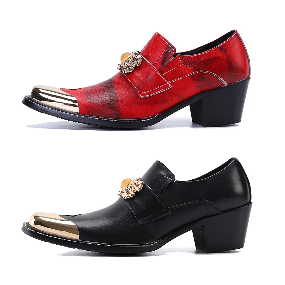 Spring Men's Shoes for Business Leisure Banquets Socializing Adding Genuine Leather Metal Toe Parties Weddings High Heels
Spring Men's Shoes for Business Leisure Banquets Socializing Adding Genuine Leather Metal Toe Parties Weddings High Heels