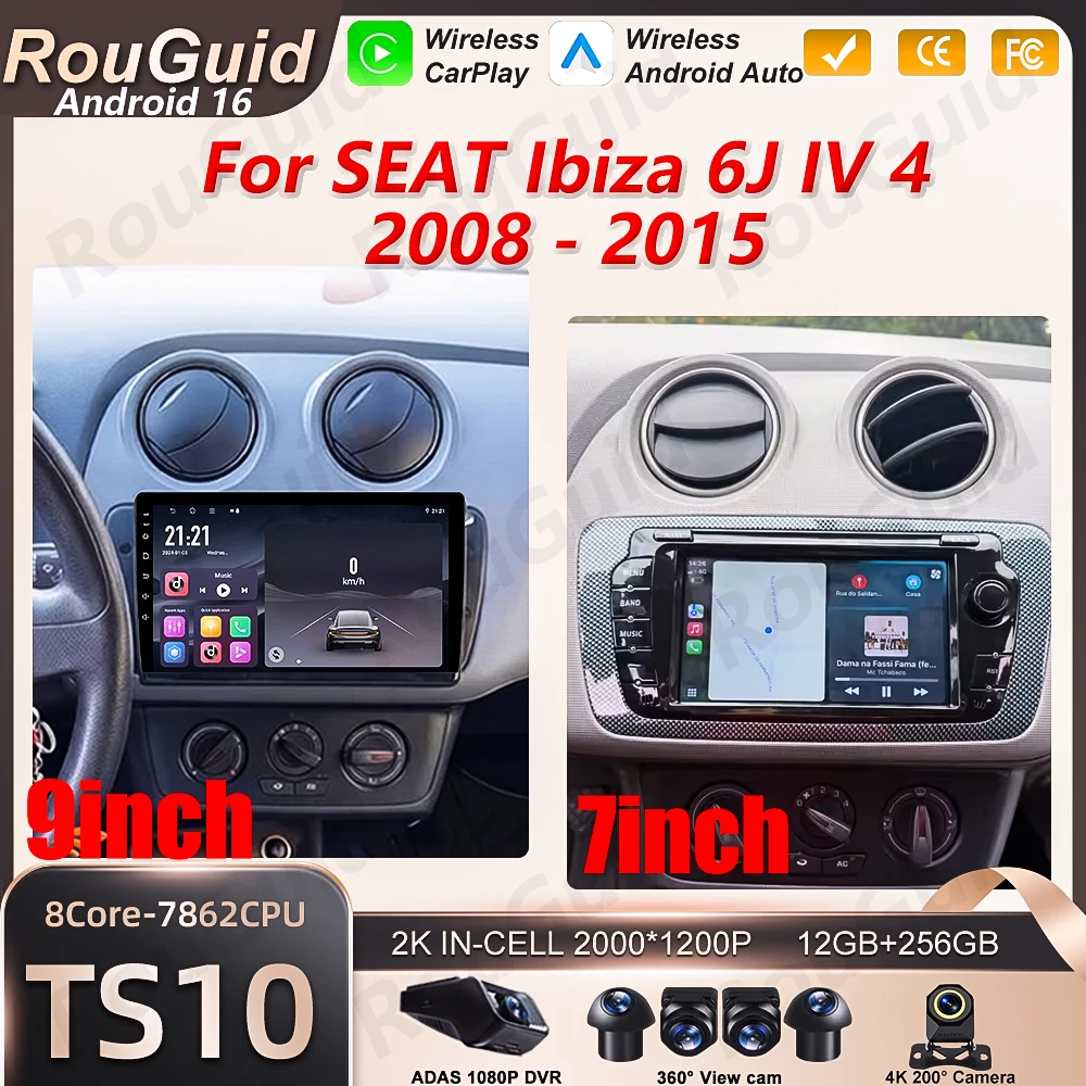 Android 16 Car Radio For SEAT Ibiza 6J IV 4 2008 2009 2010 - 2015 Carplay Auto Video 5G BT GPS Navigation Multimedia Player 2k
Android 16 Car Radio For SEAT Ibiza 6J IV 4 2008 2009 2010 - 2015 Carplay Auto Video 5G BT GPS Navigation Multimedia Player 2k