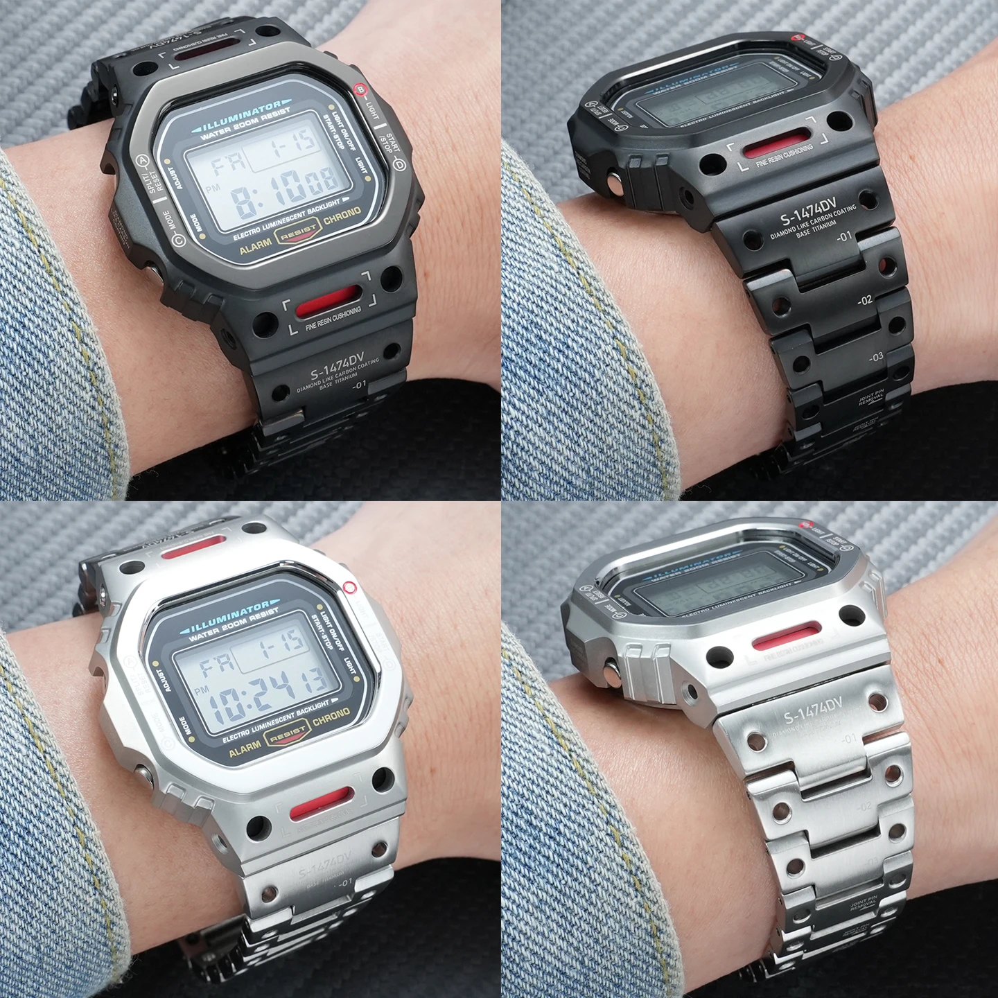DW5600 mecha style Mod kit metal case watchband steel watch bezel strap set For Casio G-SHOCK DW-5600 GW-B5600 GMW-5610 GWX-5600
DW5600 mecha style Mod kit metal case watchband steel watch bezel strap set For Casio G-SHOCK DW-5600 GW-B5600 GMW-5610 GWX-5600