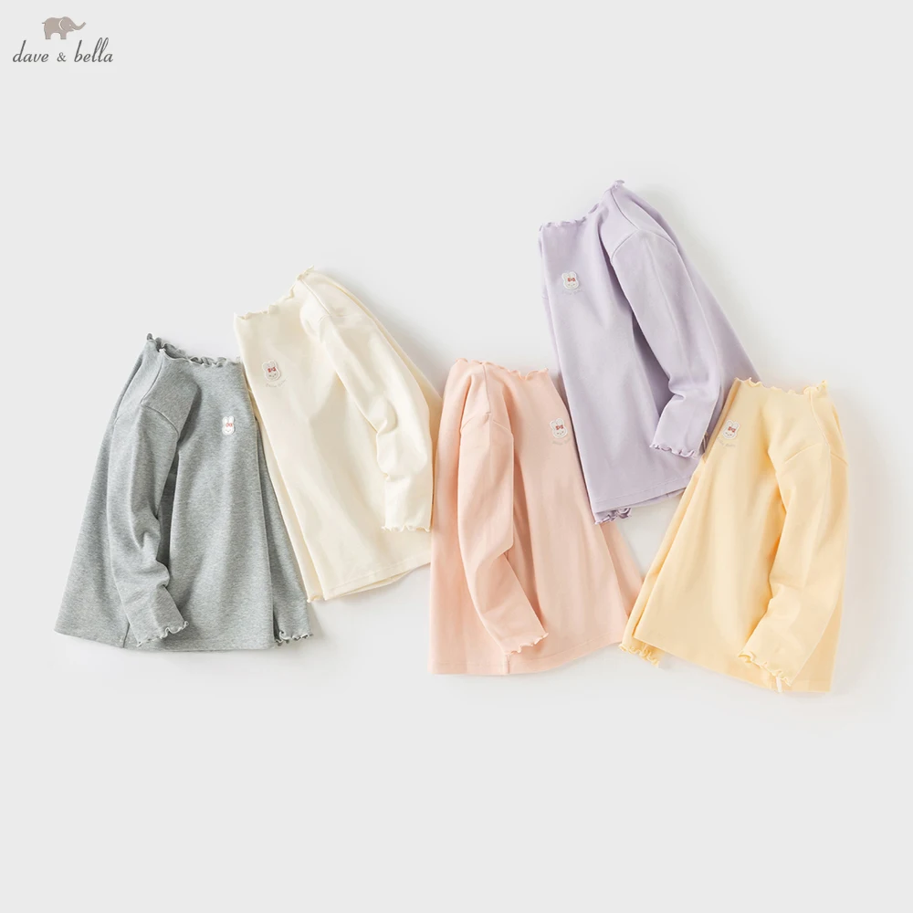 Dave Bella, осенняя детская футболка для девочек, детский топ, хлопковая повседневная модная милая нежная майка для вечеринки DB4237445
Dave Bella, осенняя детская футболка для девочек, детский топ, хлопковая повседневная модная милая нежная майка для вечеринки DB4237445