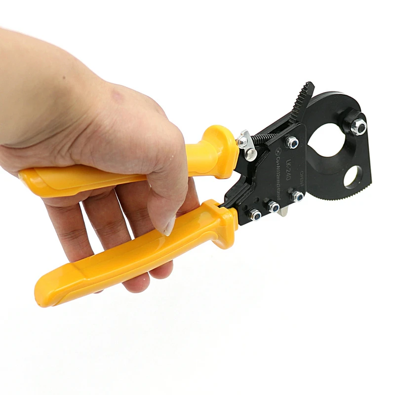 Ratchet Electrician Cable Cutter Plier Scissors Copper Aluminum Wire Cutting Plier Hand Tool Hand Plier for Cable
Ratchet Electrician Cable Cutter Plier Scissors Copper Aluminum Wire Cutting Plier Hand Tool Hand Plier for Cable