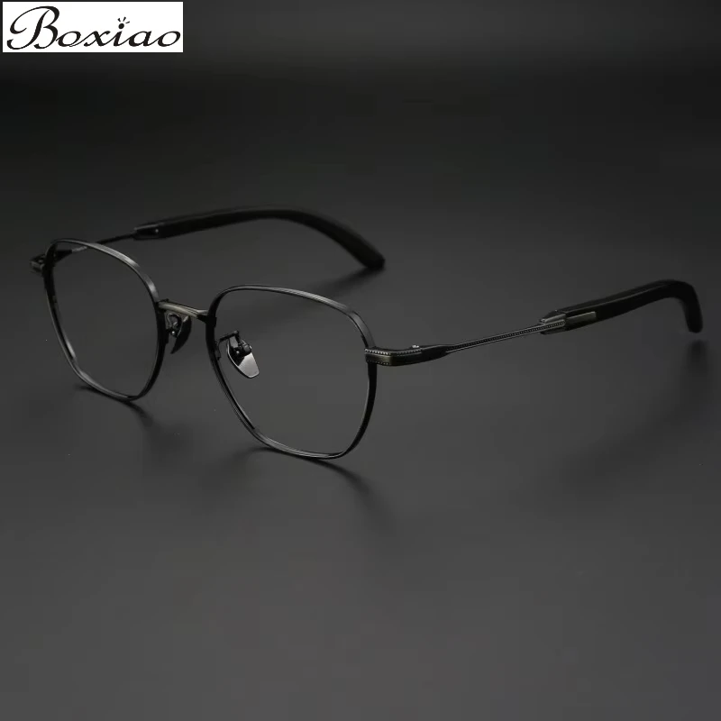 Retro College Style Sven Pure Titanium Myopia Glasses Irregular Small Round Frame Horn Reading Glasses Texture Anti-blue Lens
Retro College Style Sven Pure Titanium Myopia Glasses Irregular Small Round Frame Horn Reading Glasses Texture Anti-blue Lens