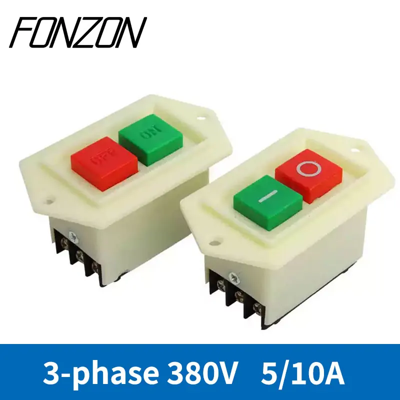 1PC 380V LC3 Button Start Switch 5A 10A ON-OFF Push Button Switch Three Phase Start Button For Bench Drill Grinding Machine
1PC 380V LC3 Button Start Switch 5A 10A ON-OFF Push Button Switch Three Phase Start Button For Bench Drill Grinding Machine