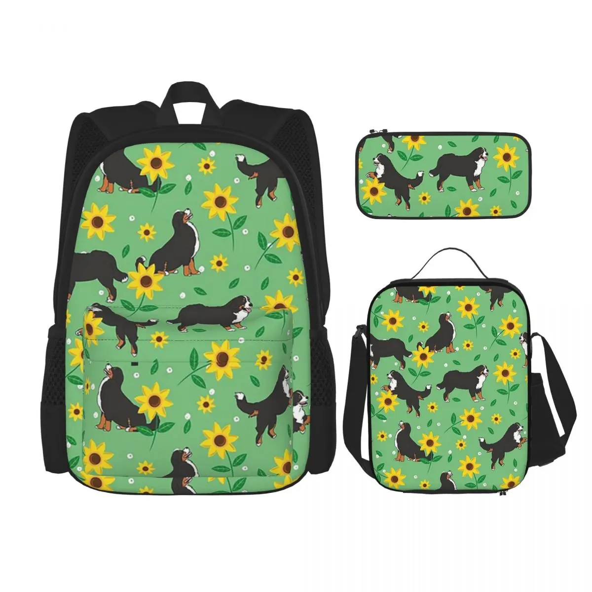 Cartoon Cute Bernese Mountain Dog Pattern Backpacks Boys Girls Bookbag School Bags Rucksack Lunch Bag Pen Bag Three-Piece Set
Cartoon Cute Bernese Mountain Dog Pattern Backpacks Boys Girls Bookbag School Bags Rucksack Lunch Bag Pen Bag Three-Piece Set
