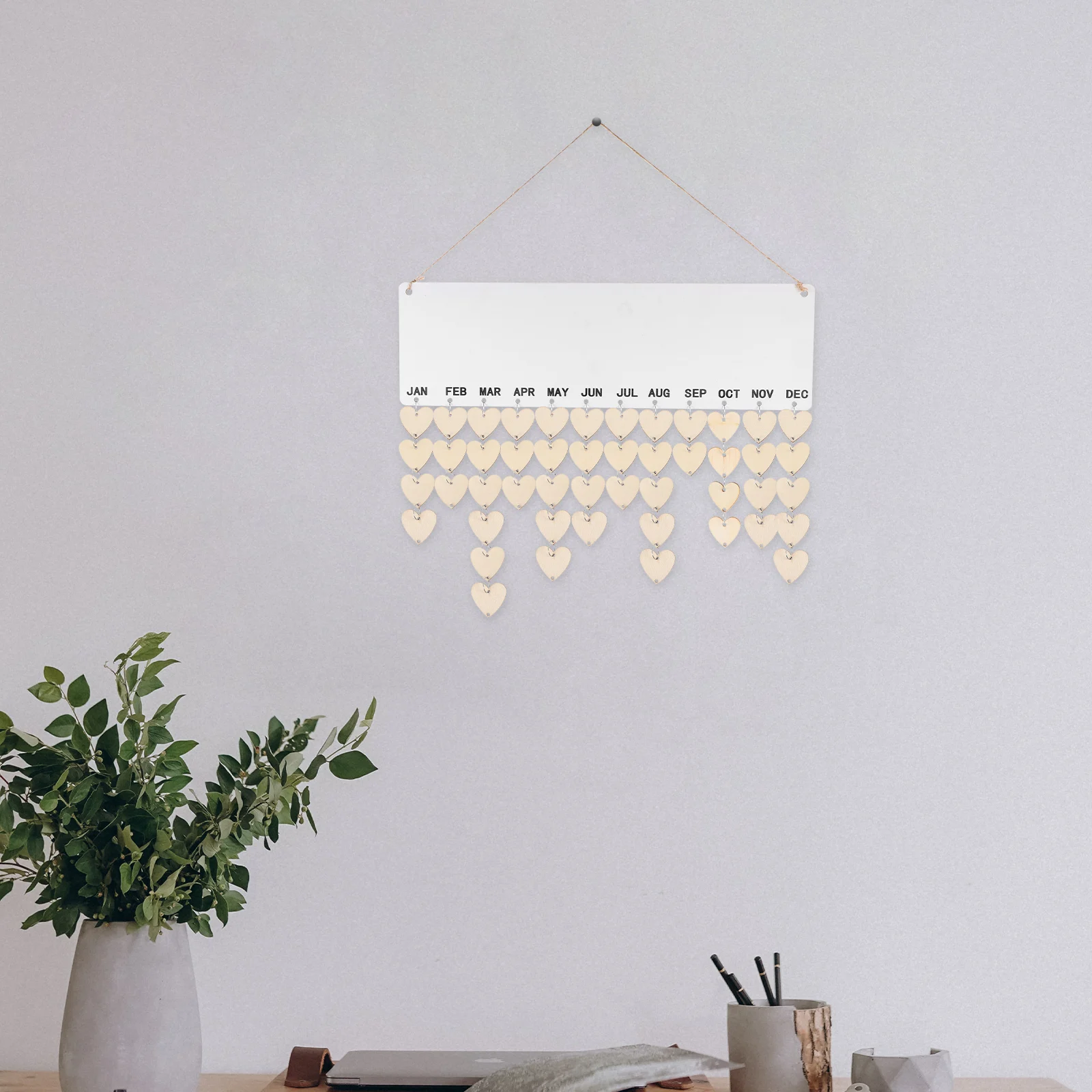 50pcs Heart Shaped Wooden Slices Iron Rings Diy Wall Calendar Hanging Decor Birthday Reminder Creative Home Decoration
50pcs Heart Shaped Wooden Slices Iron Rings Diy Wall Calendar Hanging Decor Birthday Reminder Creative Home Decoration